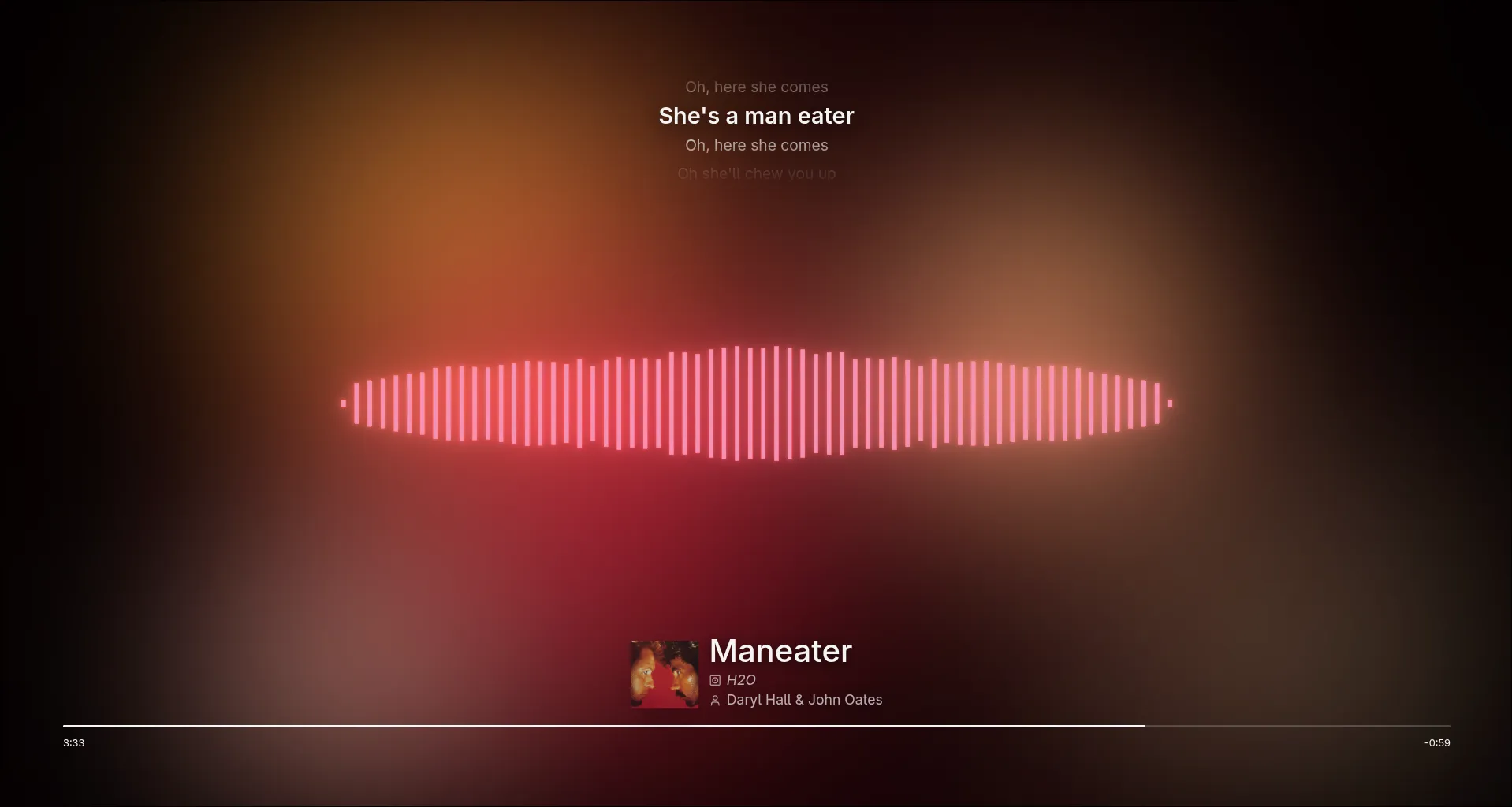 Playback visualizer